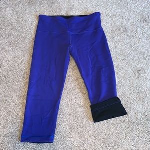Lulu Lemon Reversible Cropped Leggings
